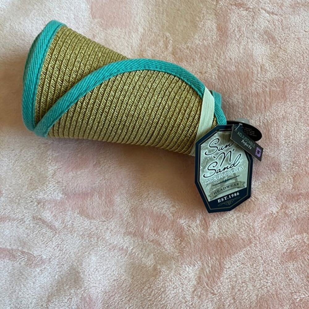 Sun N Sand Women's Beach Visor Sun Hat Adjustable Brand New
